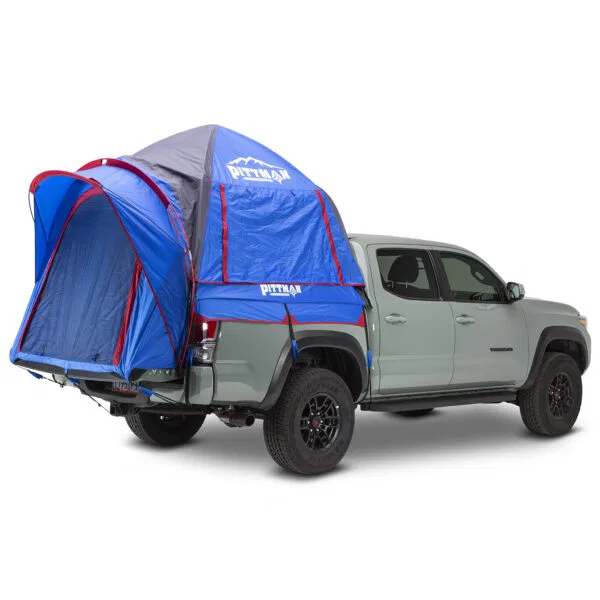 PPI-TBT_M5 – AIRBEDZ Tent, Truck Bed Sleeps 2 Adults Water Resistant Polyurethane Coating 2 Mesh Side Window With Rai...